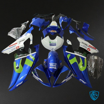 Yamaha YZF R6 (2008-2016) Blue & White Fairing Kit - Aftermarket ABS Bodywork