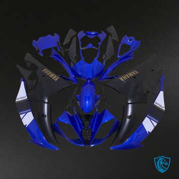 Yamaha YZF R6 (2008-2016) Blue, Black & White - Custom ABS Fairing Kit