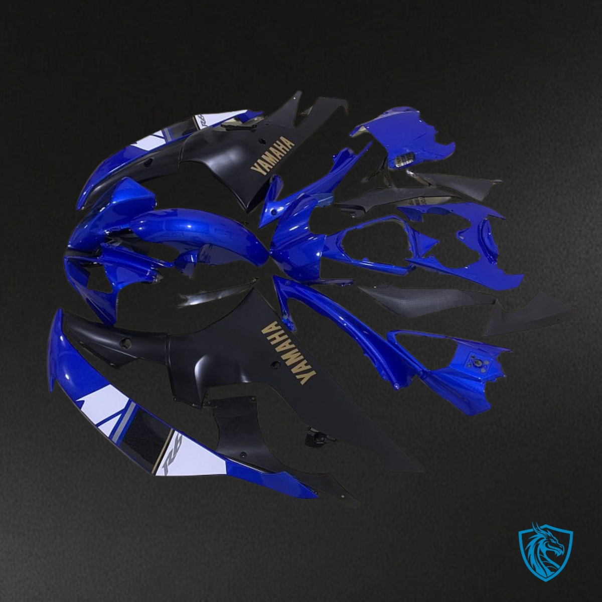 Yamaha YZF R6 (2008-2016) Blue, Black & White - Custom ABS Fairing Kit