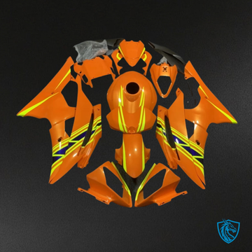 Yamaha YZF R6 (2008-2016) Glossy Orange & Yellow - Custom ABS Fairing Kit