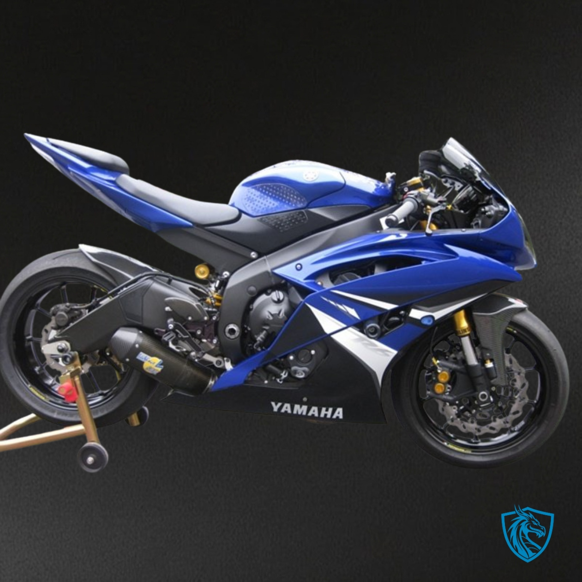 Yamaha YZF R6 (2008-2016) Black, Blue & White - Custom ABS Fairing Kit