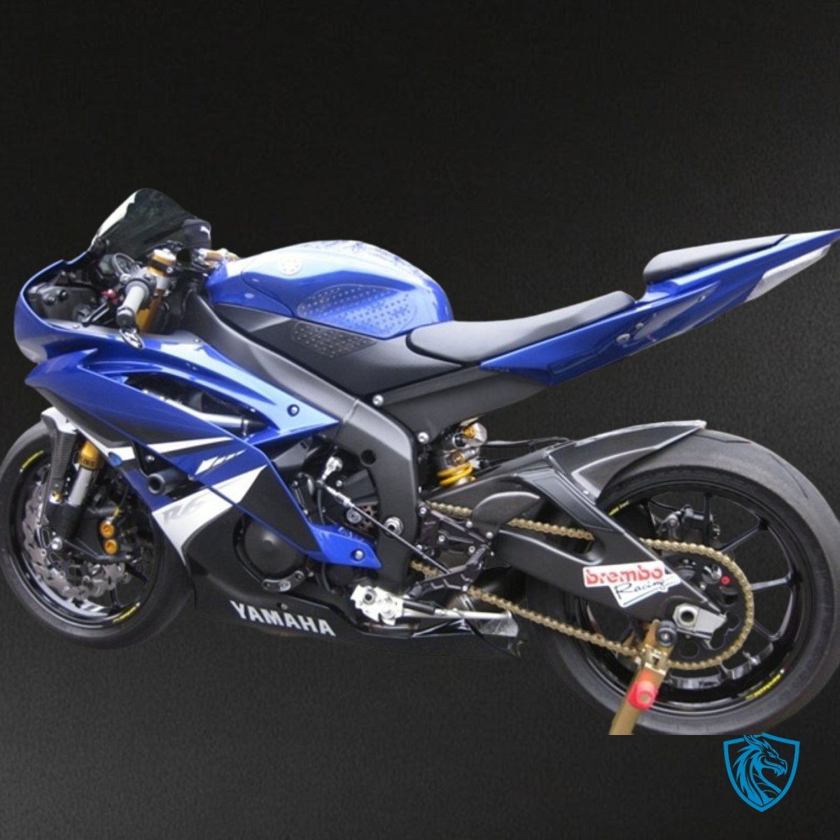 Yamaha YZF R6 (2008-2016) Black, Blue & White - Custom ABS Fairing Kit