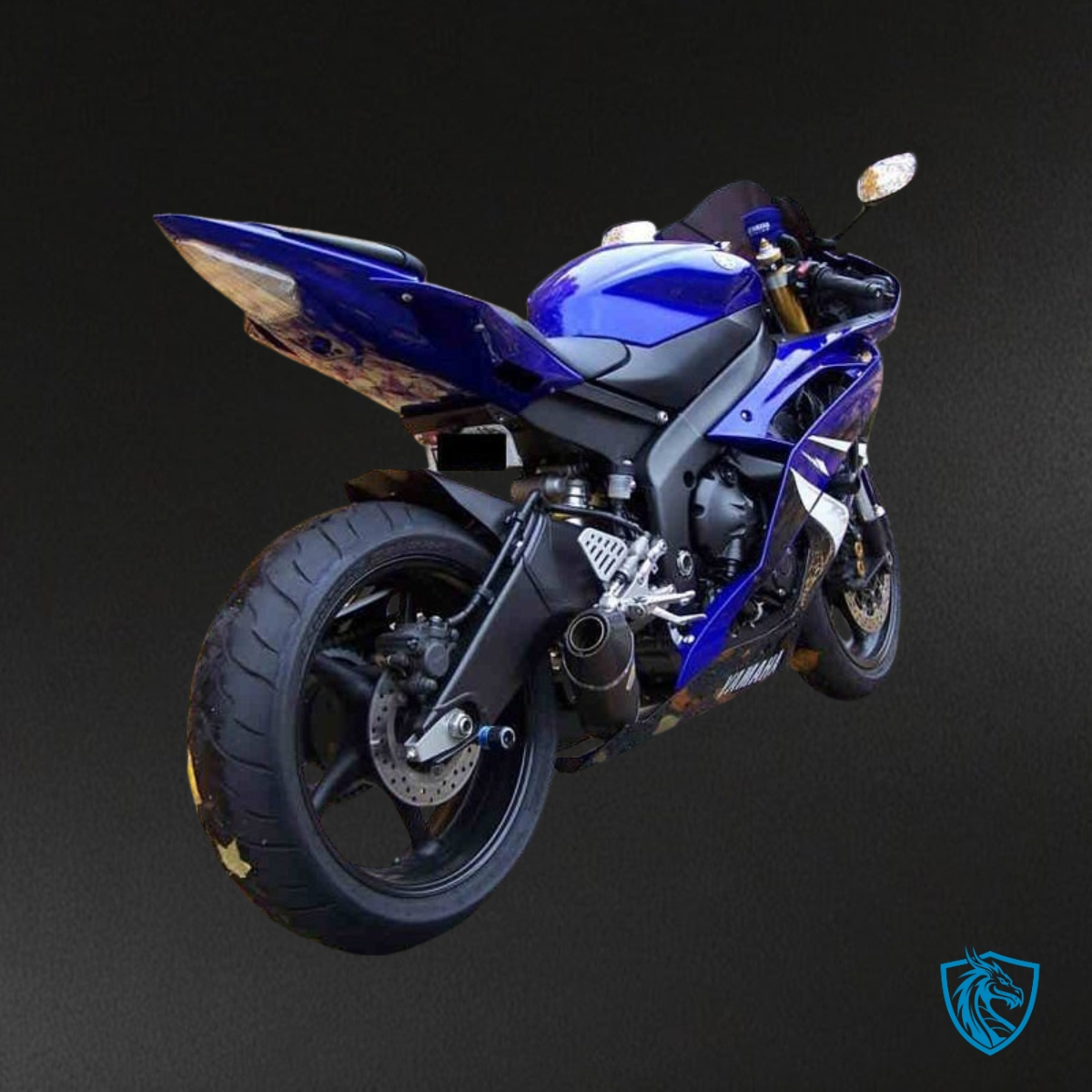 Yamaha YZF R6 (2008-2016) Black, Blue & White - Custom ABS Fairing Kit
