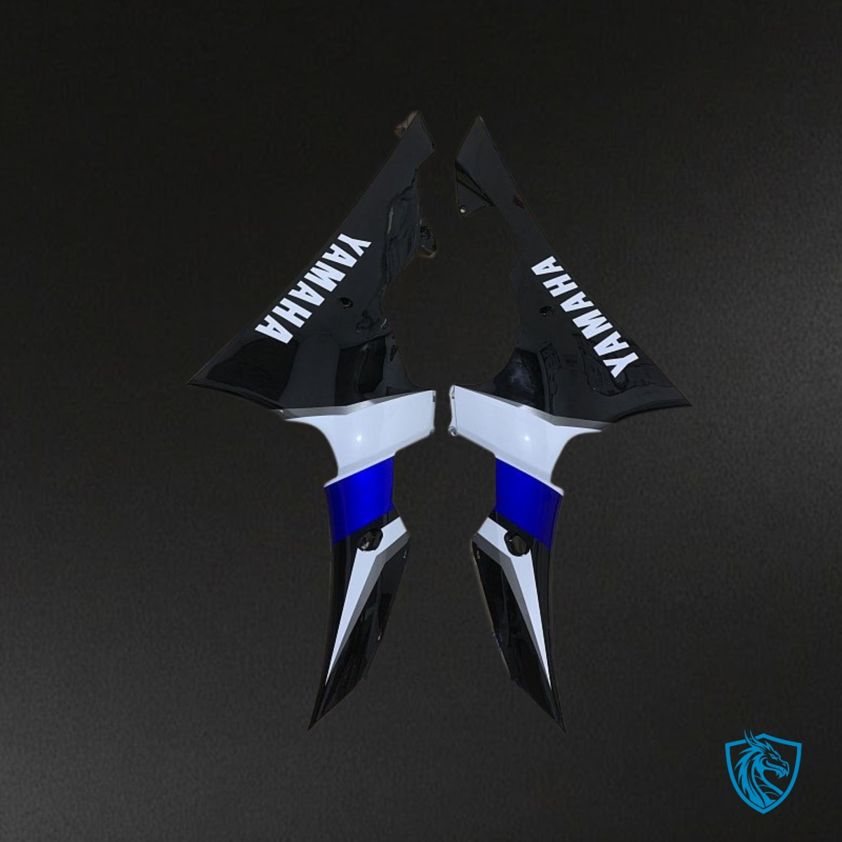 Yamaha YZF R6 (2008-2016) Black, Blue & White - Custom ABS Fairing Kit