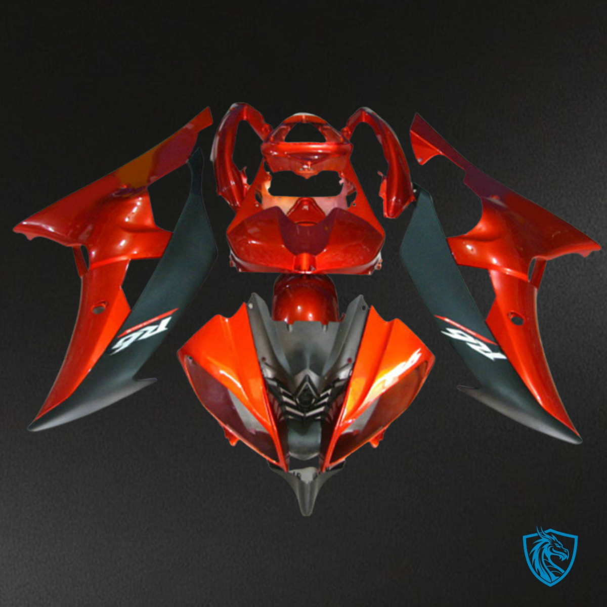 Yamaha YZF R6 (2008-2016) Black & Red - MERGEment Motorcycle Fairings Kit