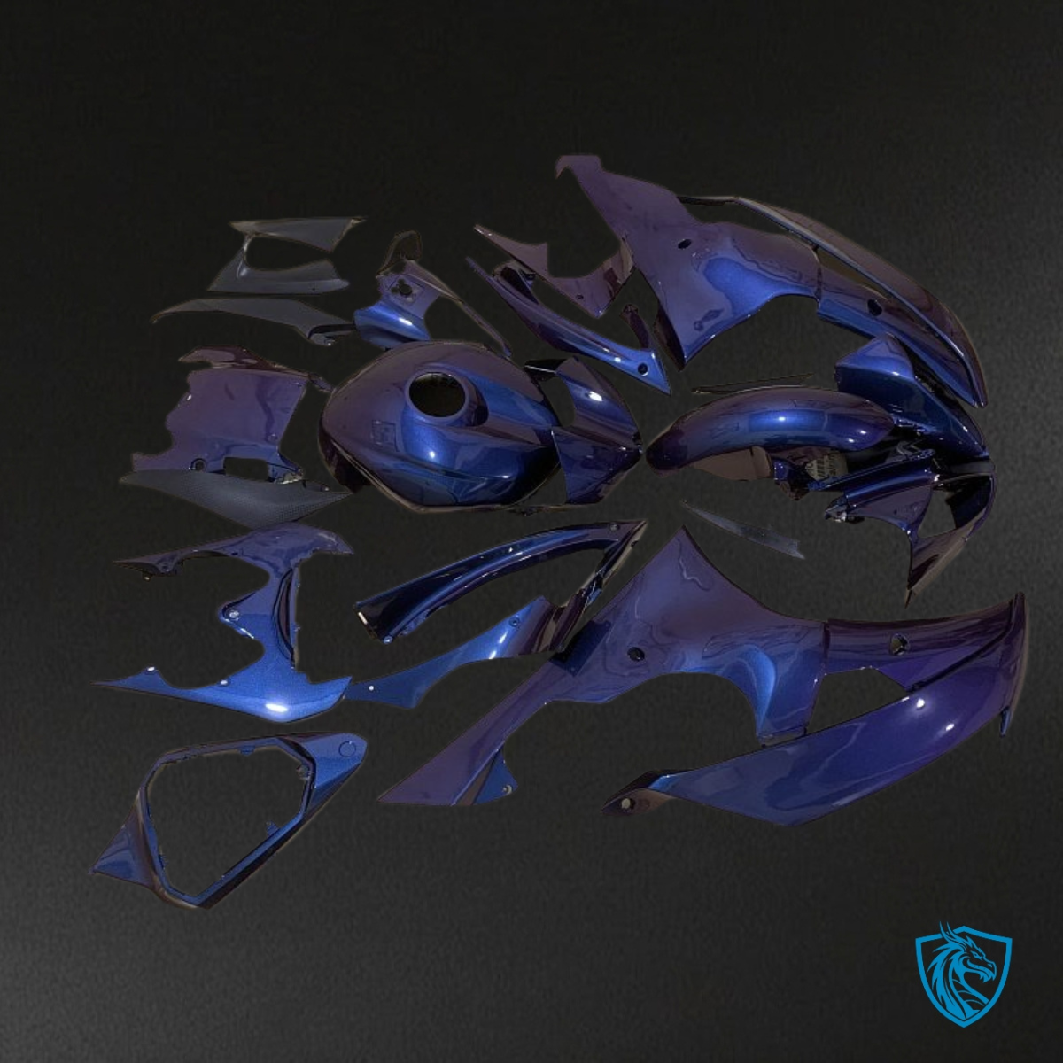 Yamaha YZF R6 (2008-2016) Glossy Blue Fairings Kit | ABS Bodywork