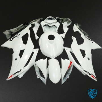 Yamaha YZF R6 (2008-2016) Glossy White Fairing Kit | ABS Bodywork