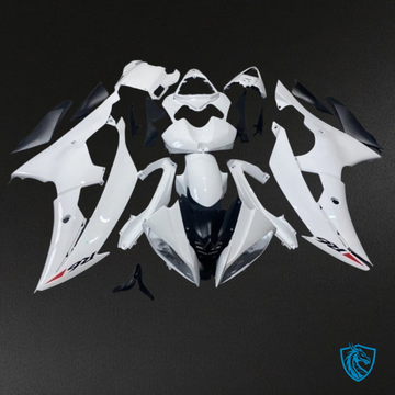 Yamaha YZF R6 (2008-2016) Glossy White Fairings Kit | ABS Bodywork