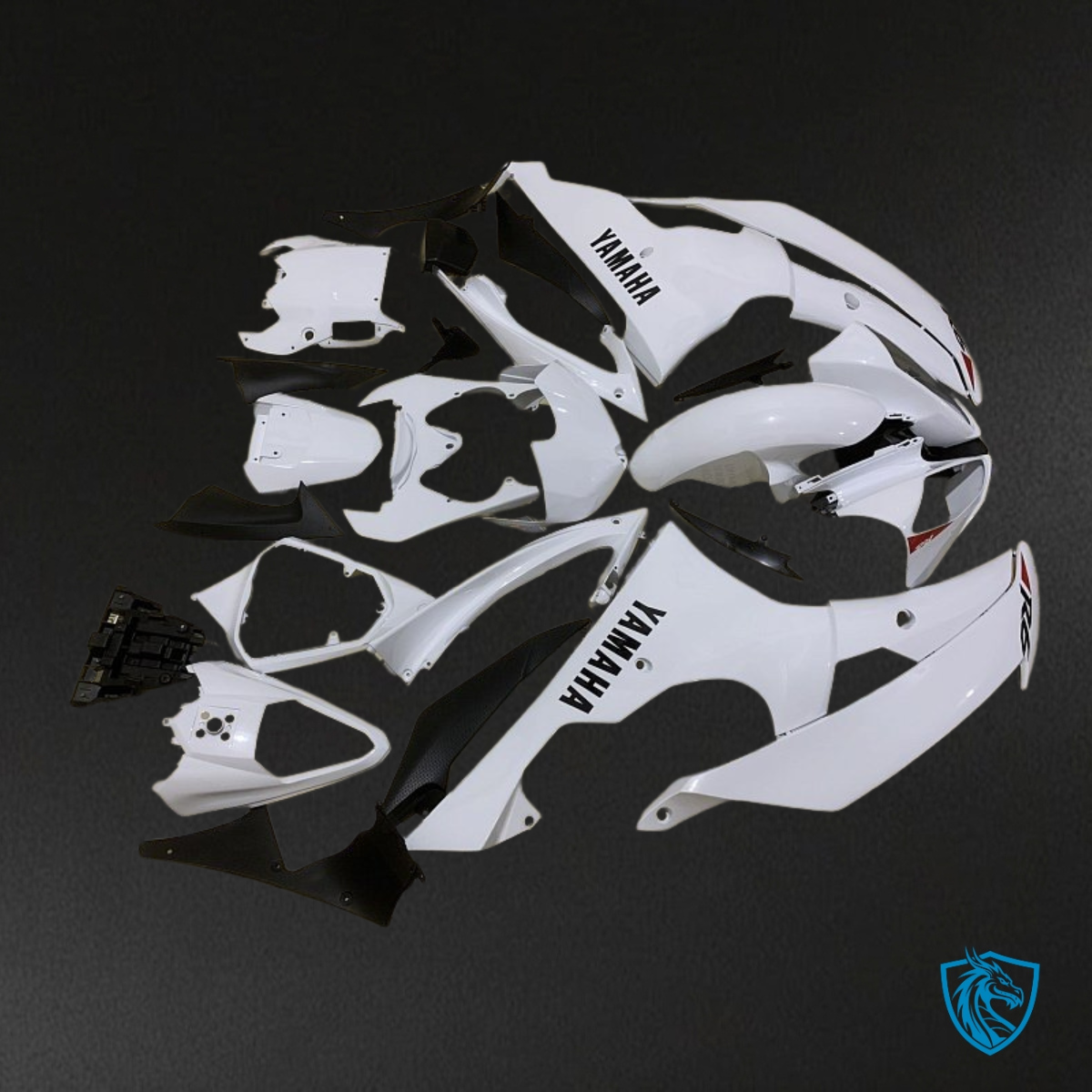 Yamaha YZF R6 (2008-2016) Glossy White - MERGEment Motorcycle Fairings Kit