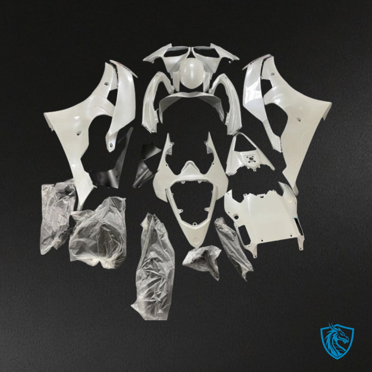 Yamaha YZF R6 (2008-2016) Glossy White Fairing Kit - Aftermarket ABS Bodywork
