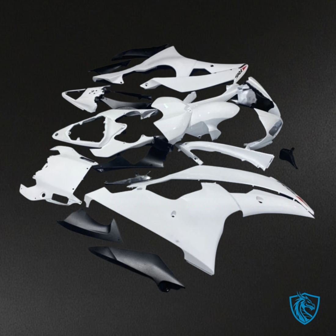 Yamaha YZF R6 (2008-2016) Glossy White Fairings Kit | ABS Bodywork