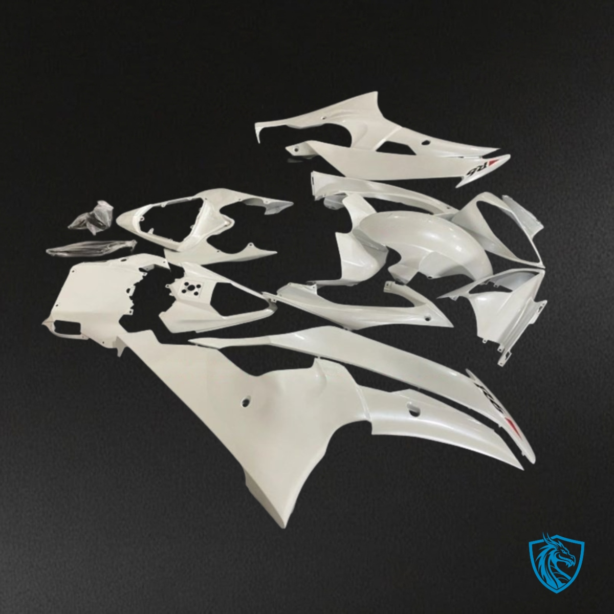 Yamaha YZF R6 (2008-2016) Glossy White Fairing Kit - Aftermarket ABS Bodywork