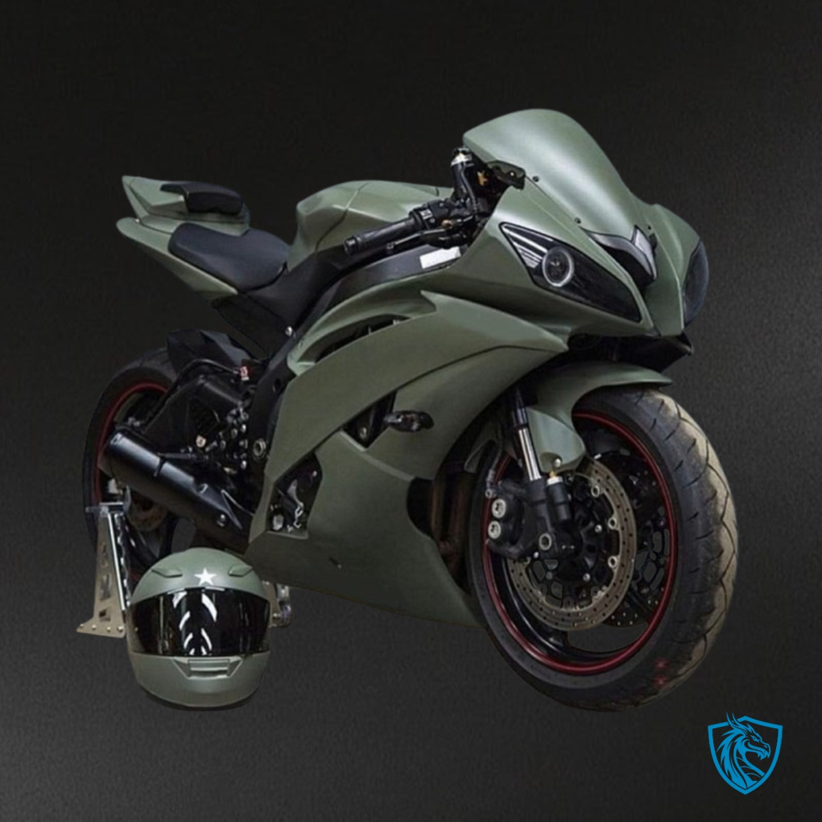 Yamaha YZF R6 (2008-2016) Army Green Fairing Kit - Aftermarket ABS Bodywork