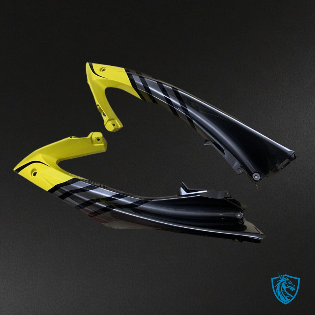 Yamaha YZF R6 (2008-2016) Black & Yellow Shark - MERGEment Motorcycle Fairings Kit