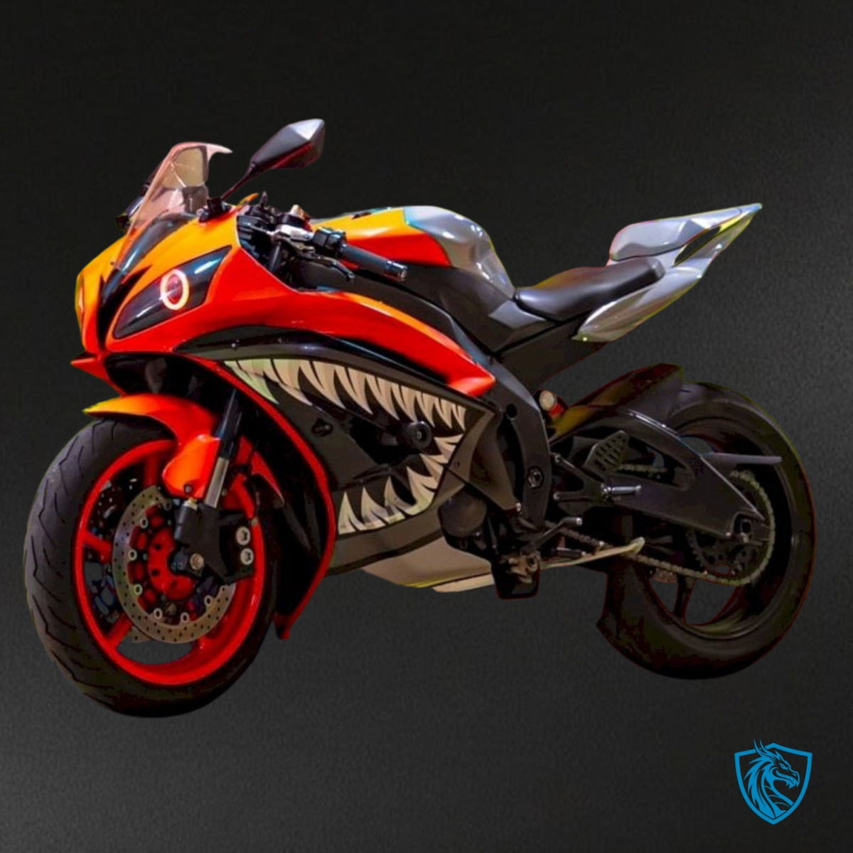 Yamaha YZF R6 (2008-2016) Red & Gray Shark Fairings Kit | ABS Bodywork