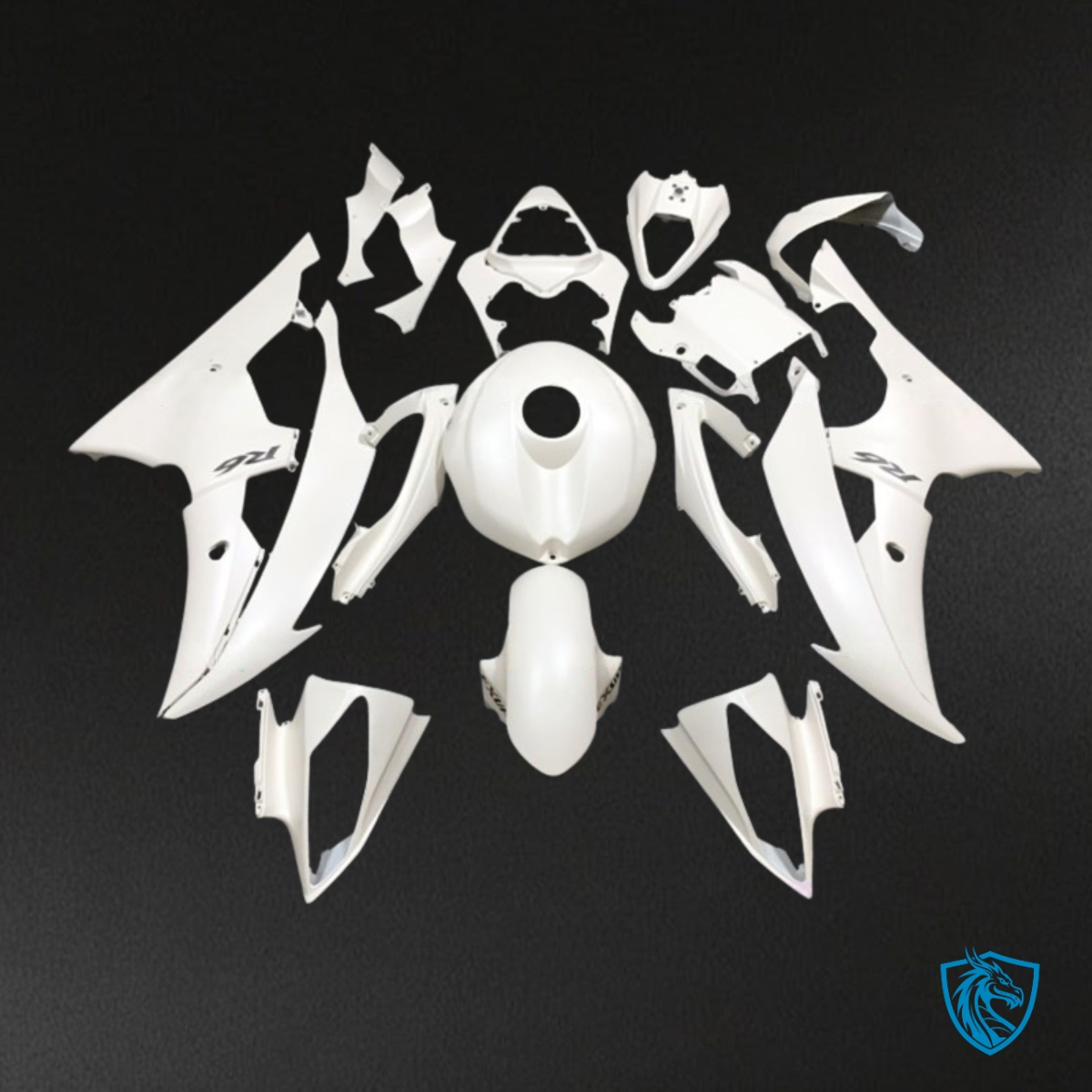 Yamaha YZF R6 (2008-2016) White Fairings Kit | ABS Bodywork