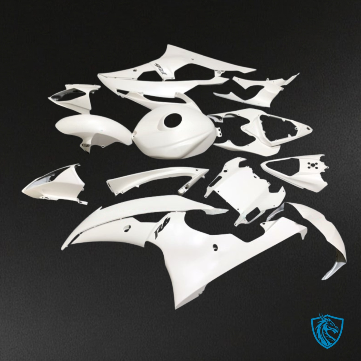 Yamaha YZF R6 (2008-2016) White Fairings Kit | ABS Bodywork