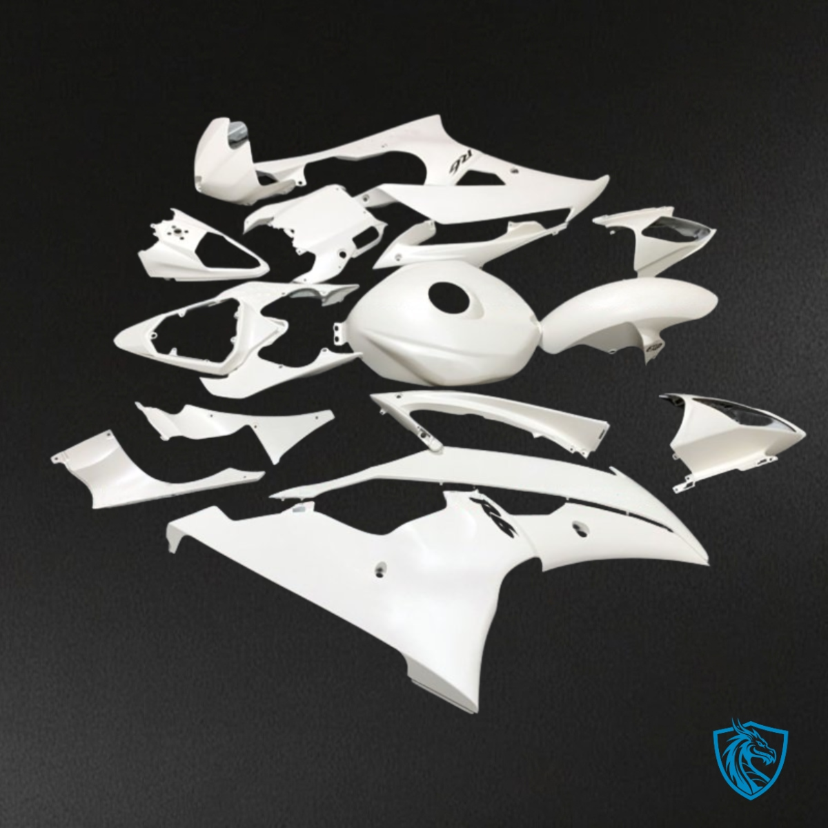 Yamaha YZF R6 (2008-2016) White Fairings Kit | ABS Bodywork