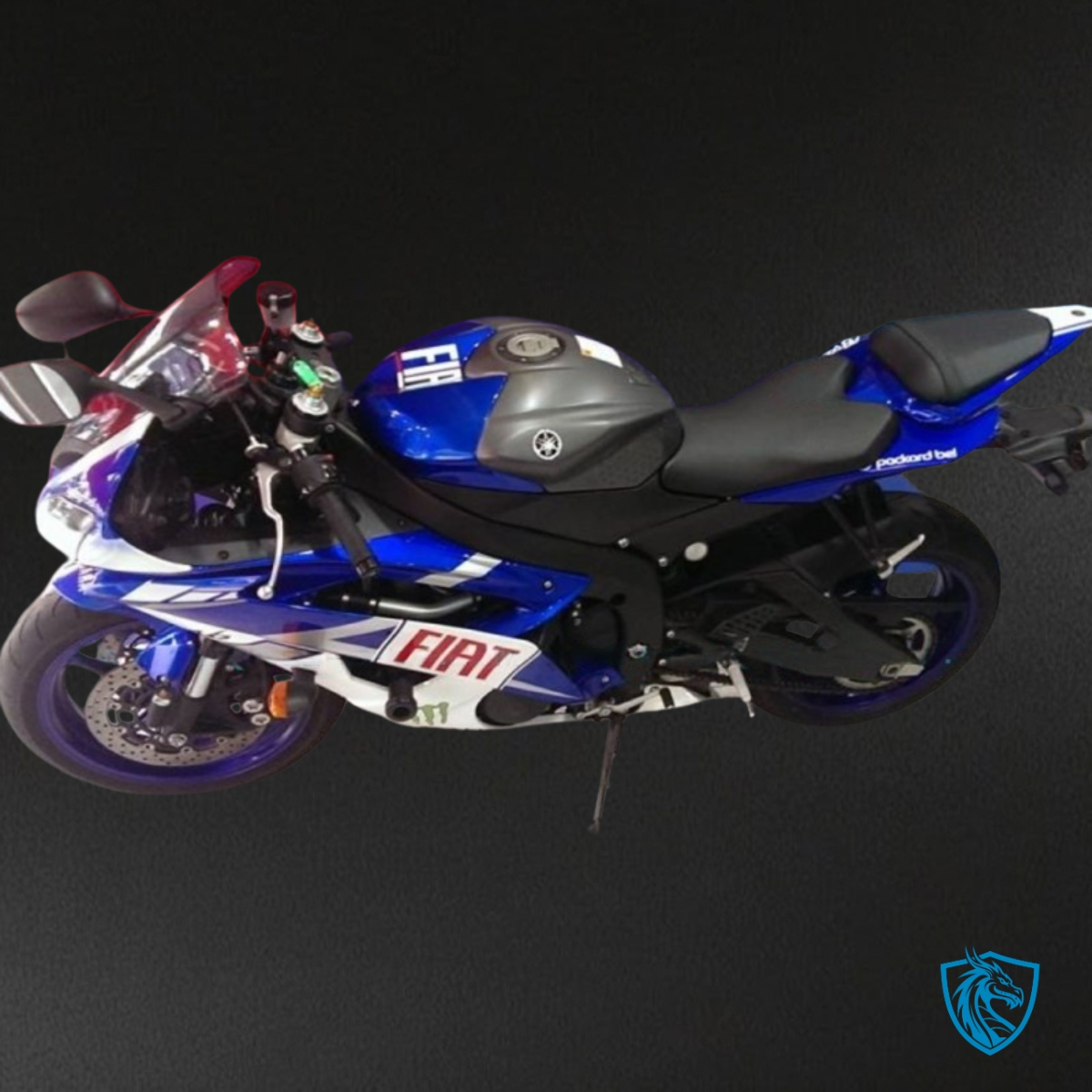 Yamaha YZF R6 (2008-2016) Blue & White FIAT MONSTER Fairings Kit | ABS Bodywork