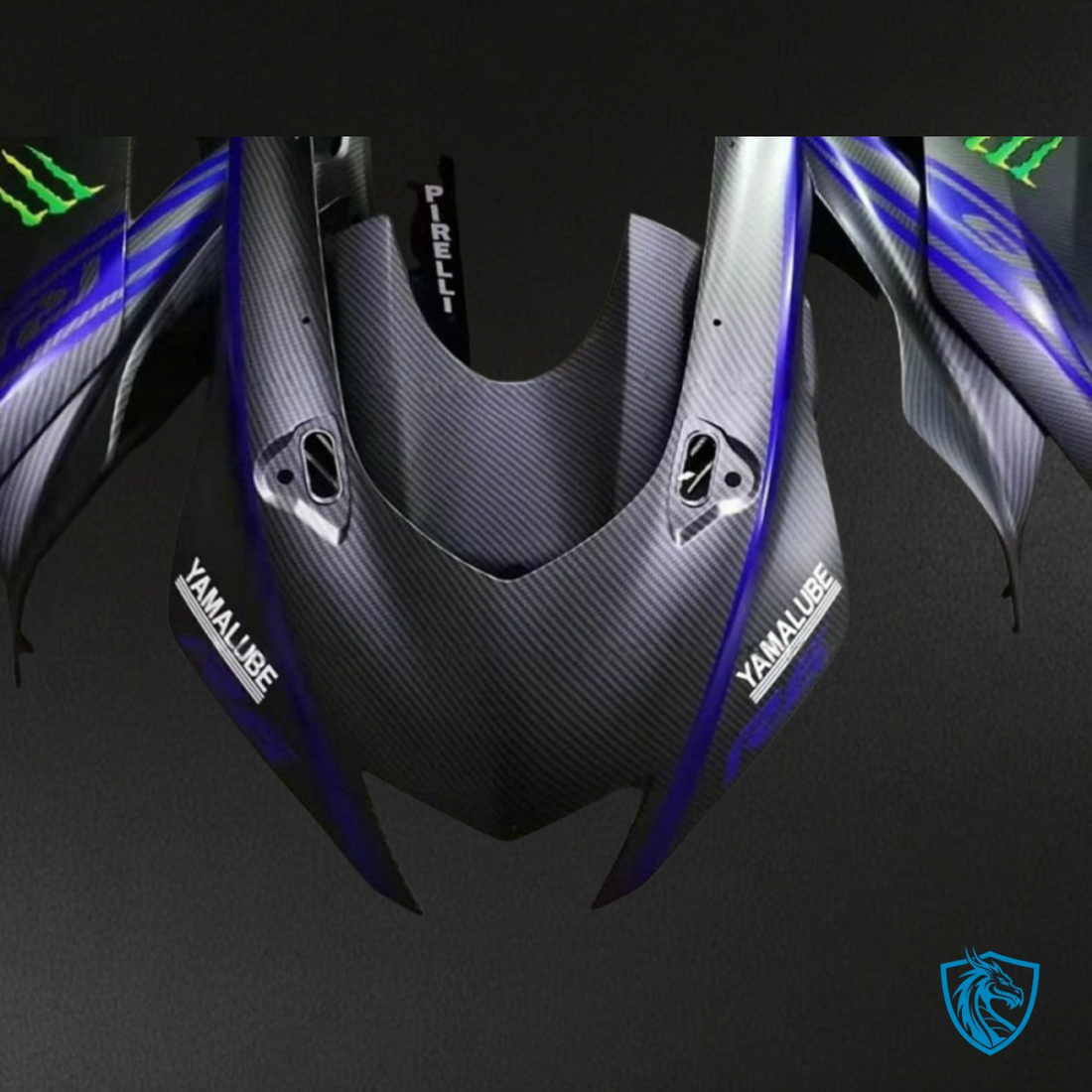 Yamaha YZF R6 (2017-2019) Black & Purple Carbon Faiber Monster - Custom ABS Fairing Kit