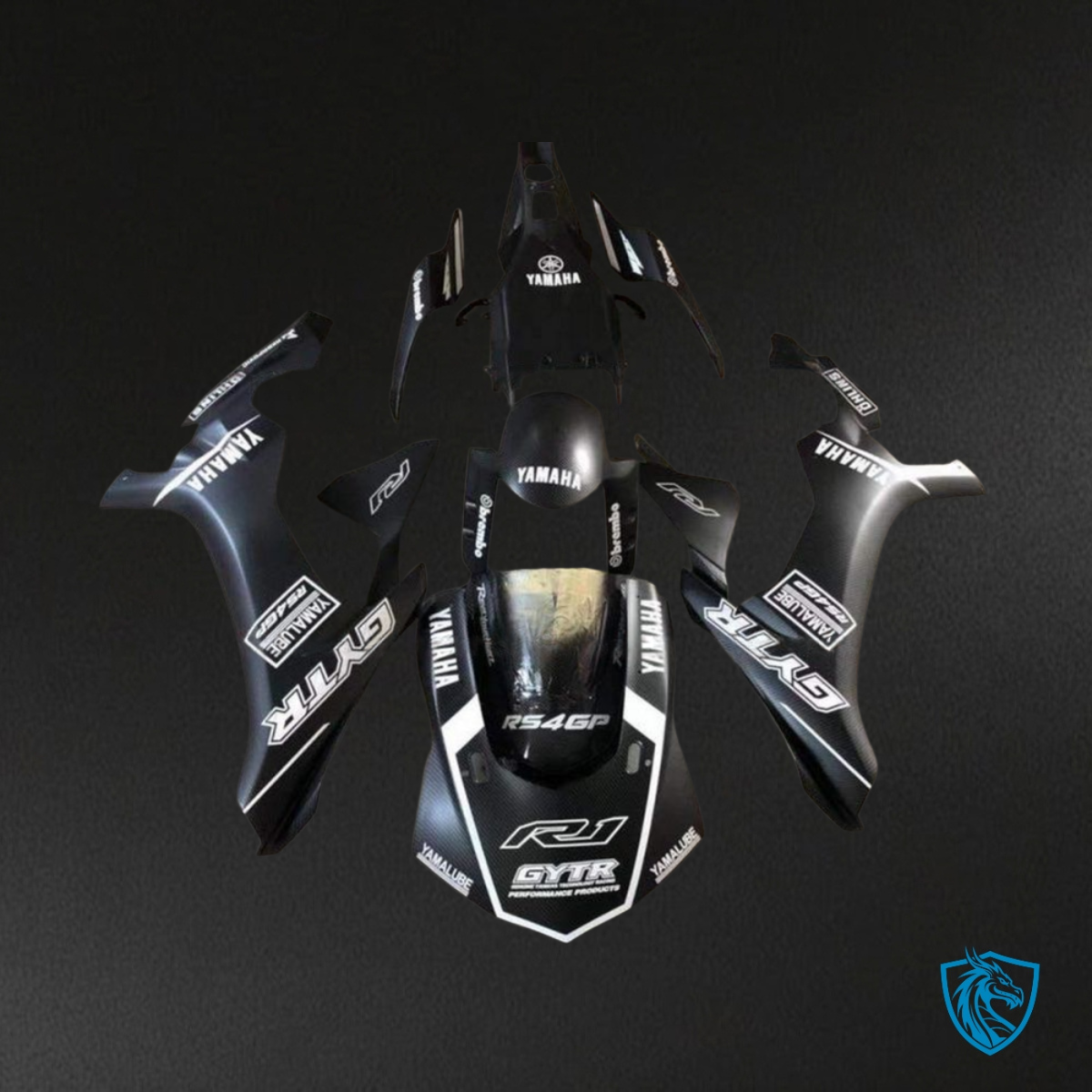 Yamaha YZF R6 (2017-2019) Black & White - MERGEment Motorcycle Fairings Kit