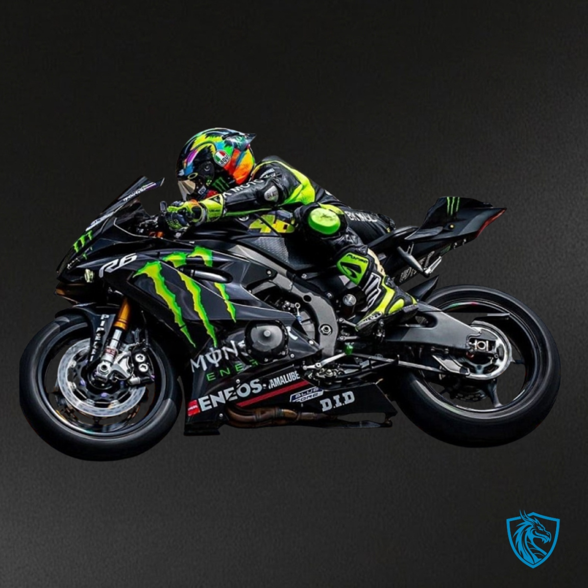 Yamaha YZF R6 (2017-2019) Black, Green & neon Yellow Fairing Kit - Aftermarket ABS Bodywork