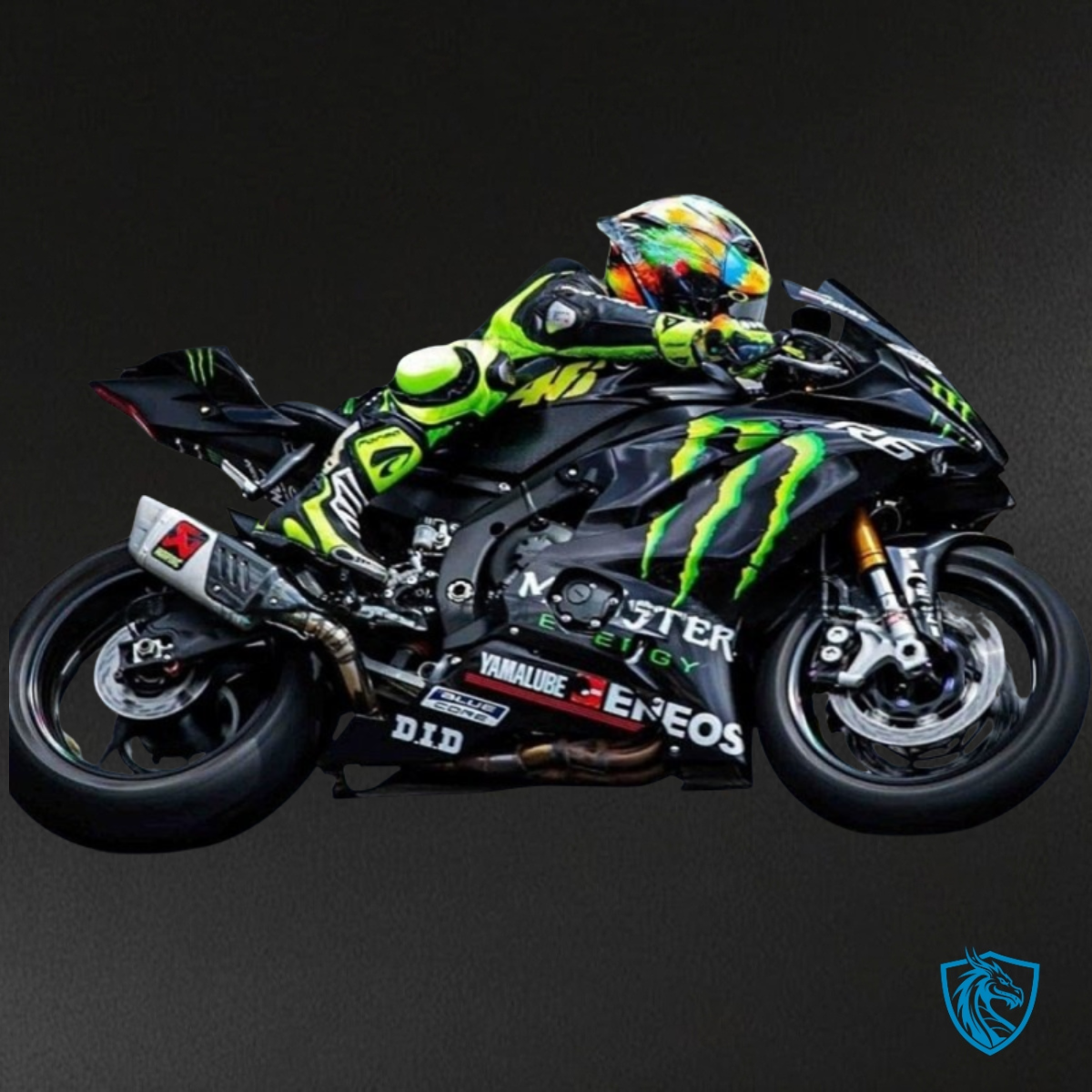Yamaha YZF R6 (2017-2019) Black Monster Logo - Custom ABS Fairing Kit