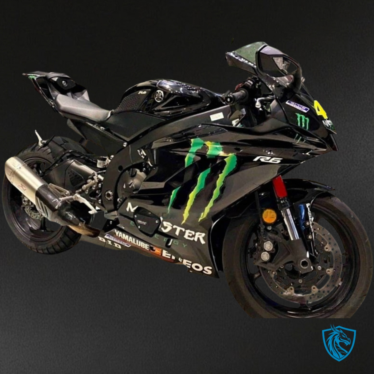 Yamaha YZF R6 (2017-2019) Black Monster Logo - Custom ABS Fairing Kit