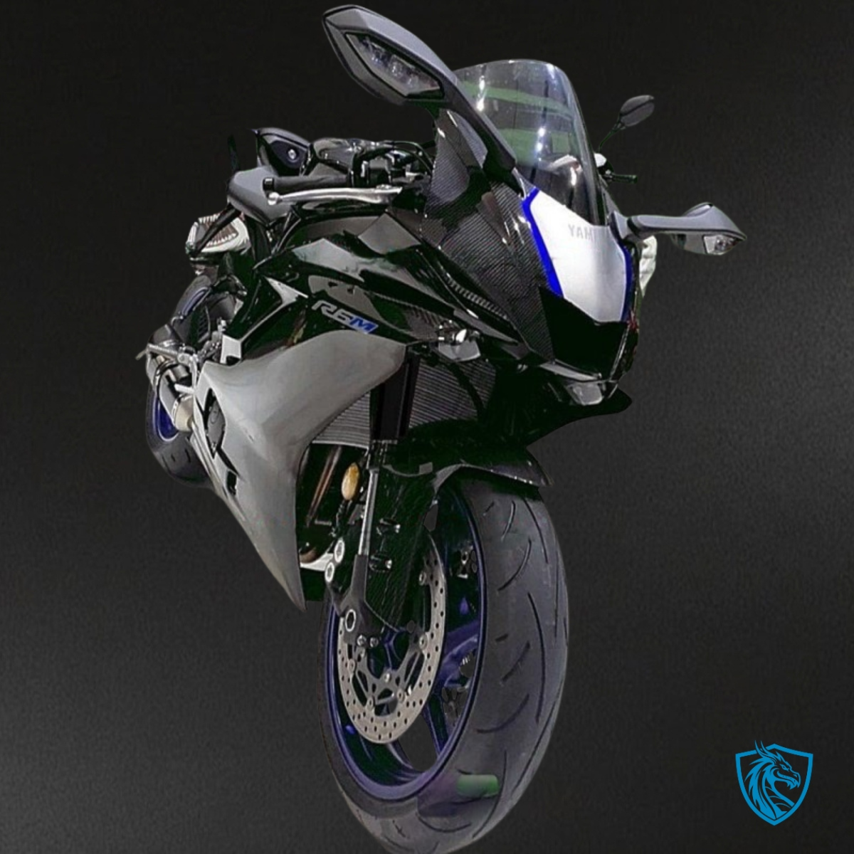 Yamaha YZF R6 (2017-2019) Black & White Carbon Faiber - MERGEment Motorcycle Fairings Kit