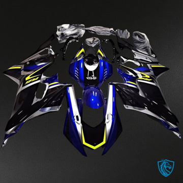 Yamaha YZF R6 (2017-2019) Black, Blue & Yellow - Custom ABS Fairing Kit