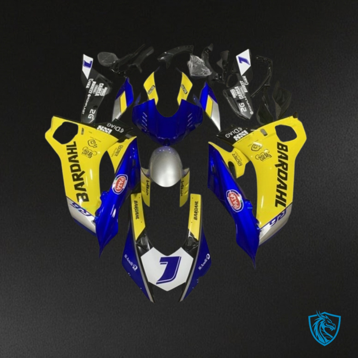 Yamaha YZF R6 (2017-2019) Yellow & Blue - MERGEment Motorcycle Fairings Kit