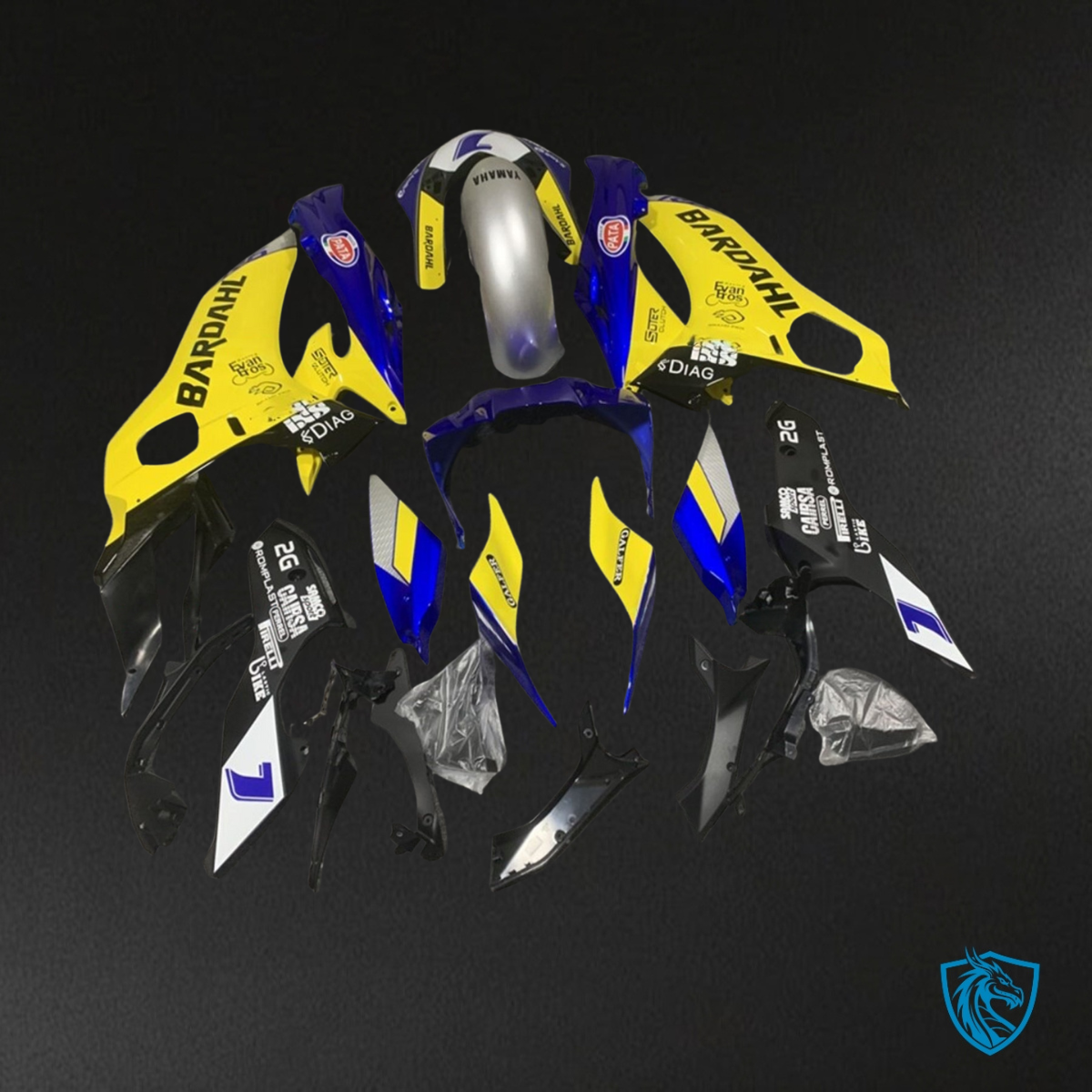 Yamaha YZF R6 (2017-2019) Yellow & Blue - MERGEment Motorcycle Fairings Kit