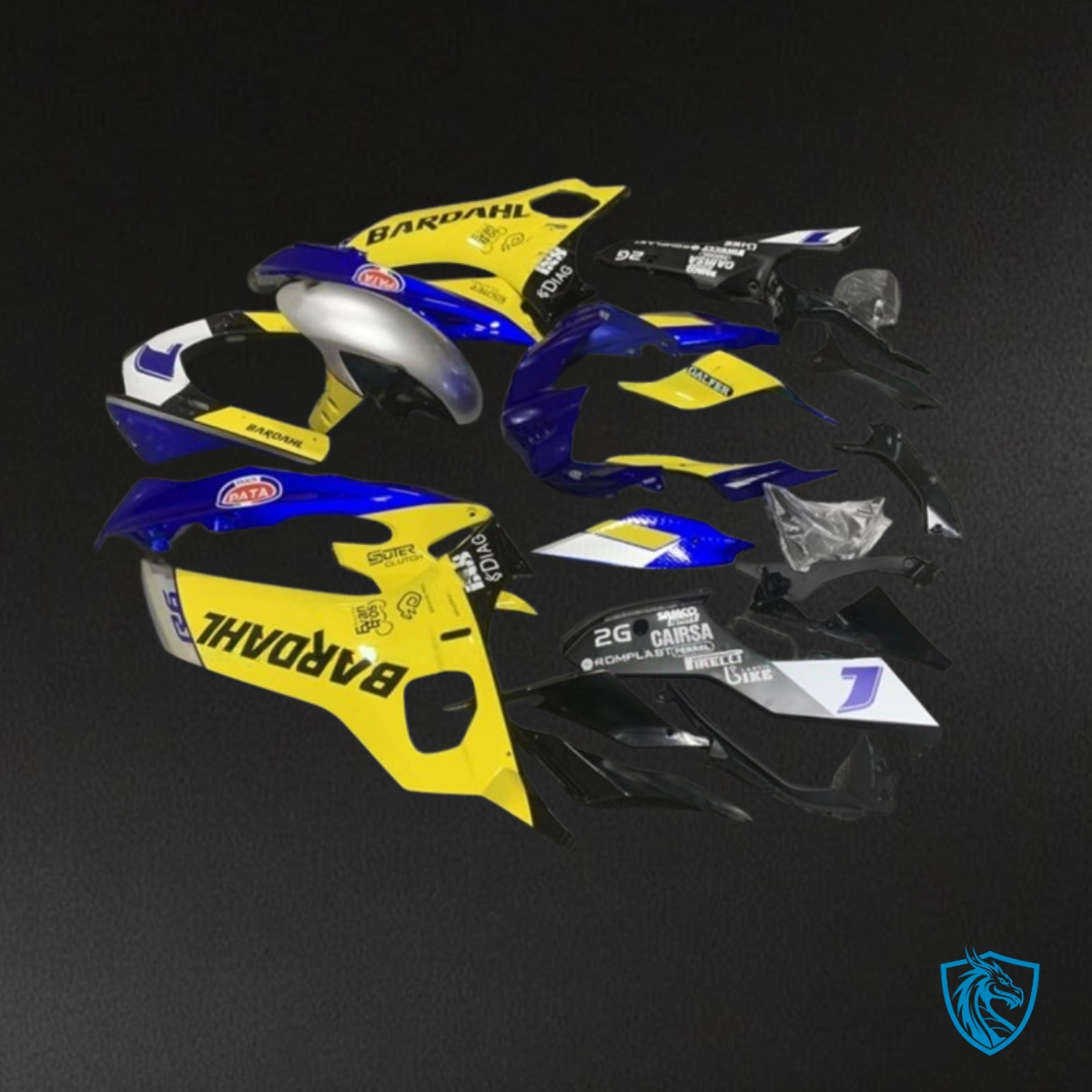Yamaha YZF R6 (2017-2019) Yellow & Blue - MERGEment Motorcycle Fairings Kit