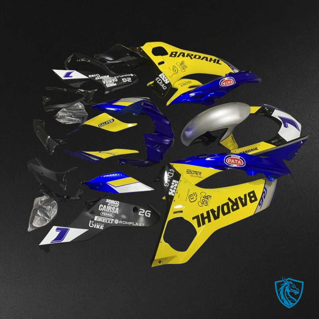 Yamaha YZF R6 (2017-2019) Yellow & Blue - MERGEment Motorcycle Fairings Kit