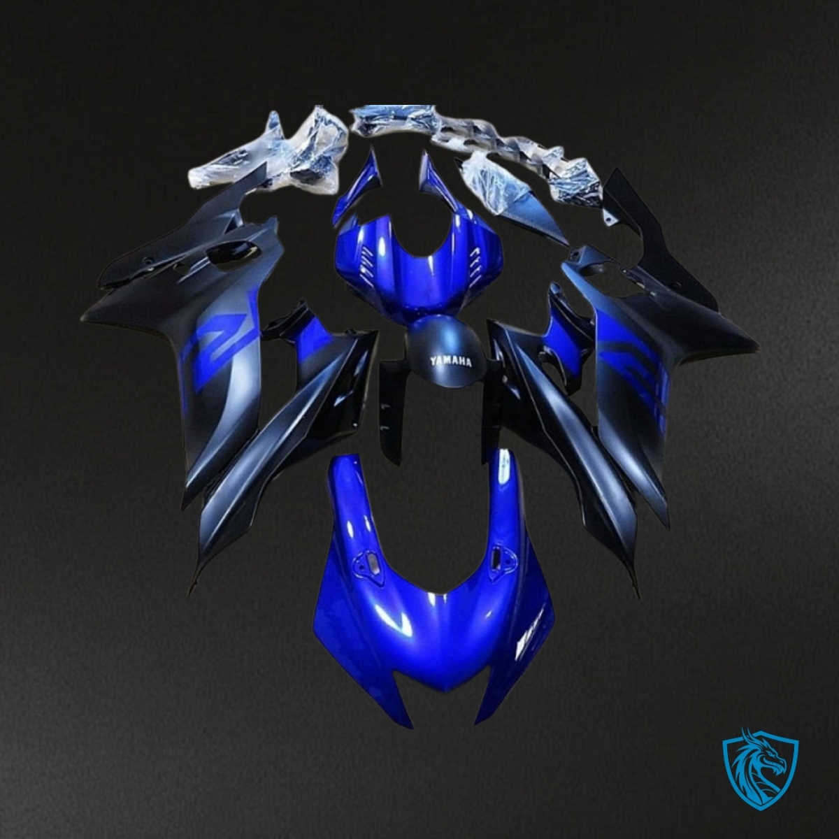 Yamaha YZF R6 (2017-2019) Black & Blue - Custom ABS Fairing Kit