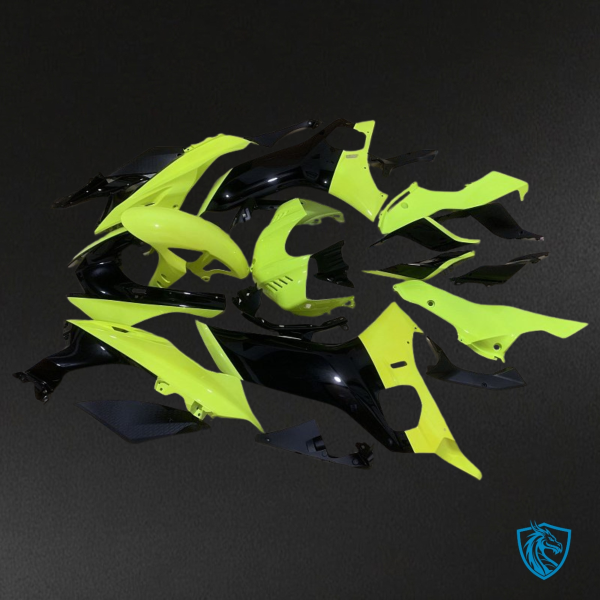 Yamaha YZF R6 (2017-2019) Yellow & Black - MERGEment Motorcycle Fairings Kit