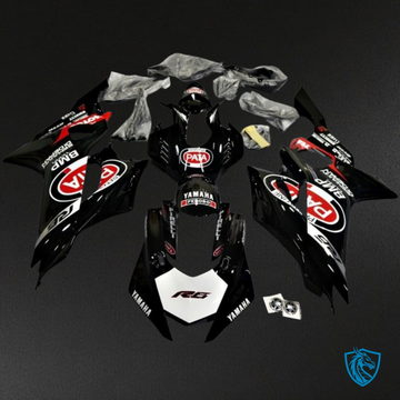 Yamaha YZF R6 (2017-2019) Black, White & Red - Custom ABS Fairing Kit