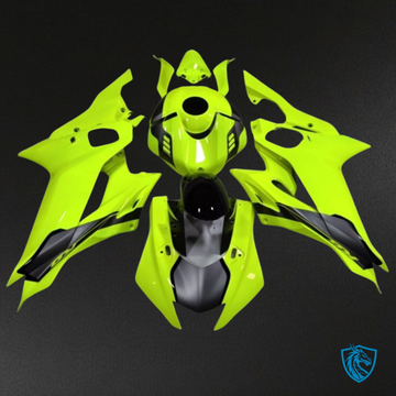 Yamaha YZF R6 (2017-2019) Neon Yellow & Black - Custom ABS Fairing Kit