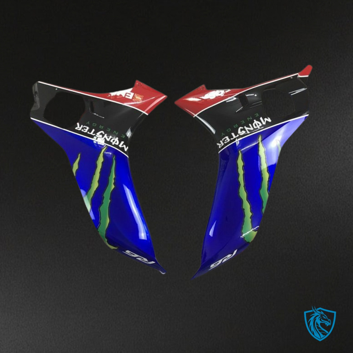 Yamaha YZF R6 (2017-2019) Blue, Black & Red Monster - MERGEment Motorcycle Fairings Kit