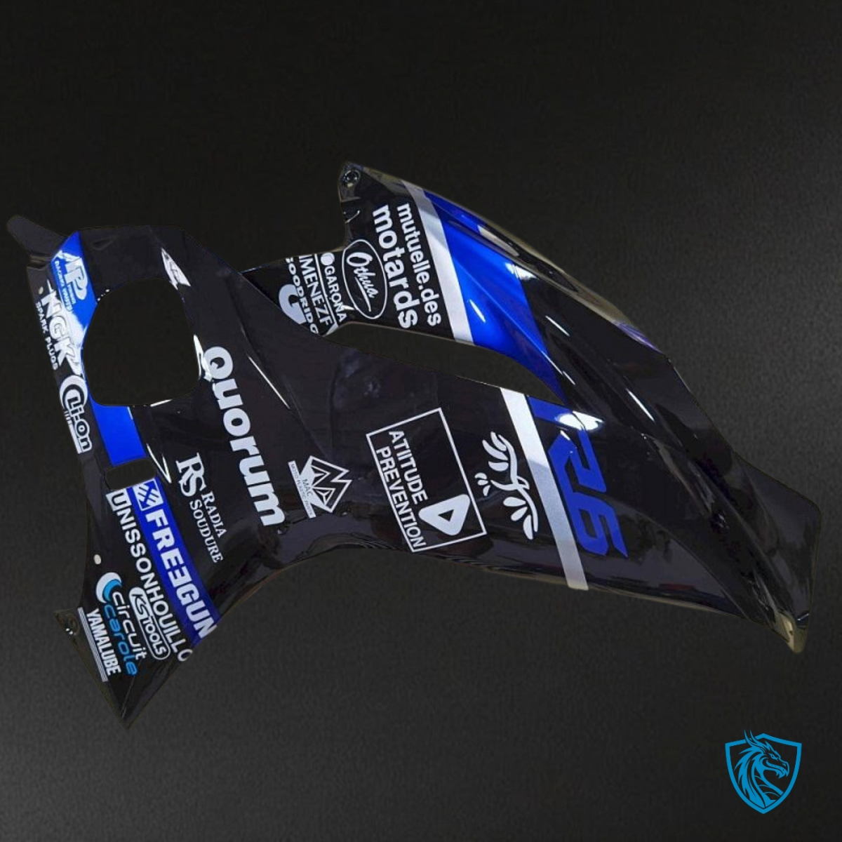 Yamaha YZF R6 (2017-2019) Blue, Black & White Fairing Kit - Aftermarket ABS Bodywork