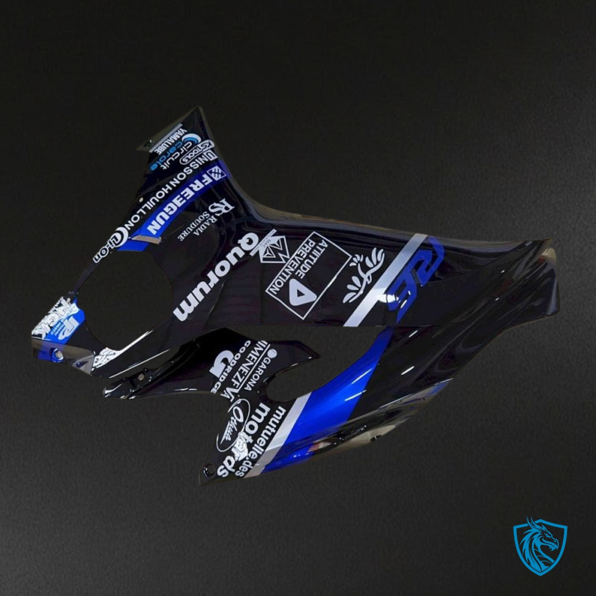 Yamaha YZF R6 (2017-2019) Blue, Black & White Fairing Kit - Aftermarket ABS Bodywork
