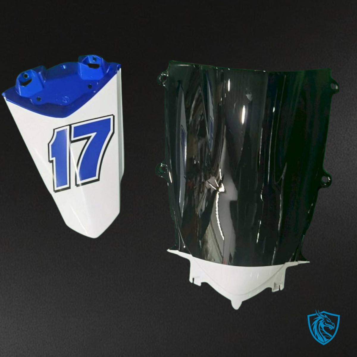 Yamaha YZF R6 (2017-2019) Blue, Black & White Fairing Kit - Aftermarket ABS Bodywork