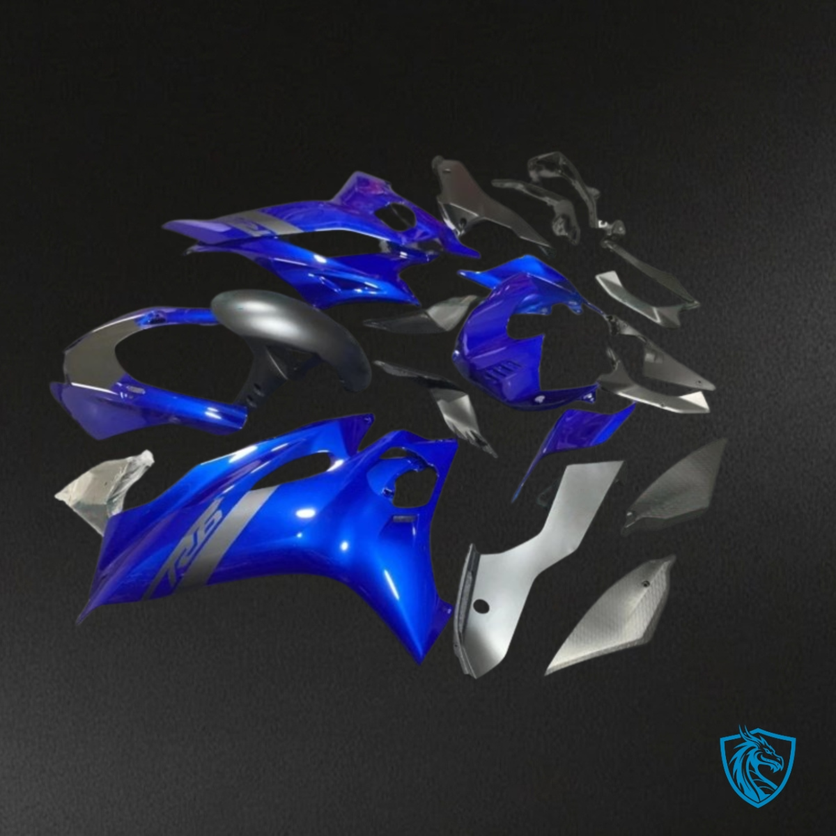 Yamaha YZF R6 (2017-2019) Blue & Gray - MERGEment Motorcycle Fairings Kit