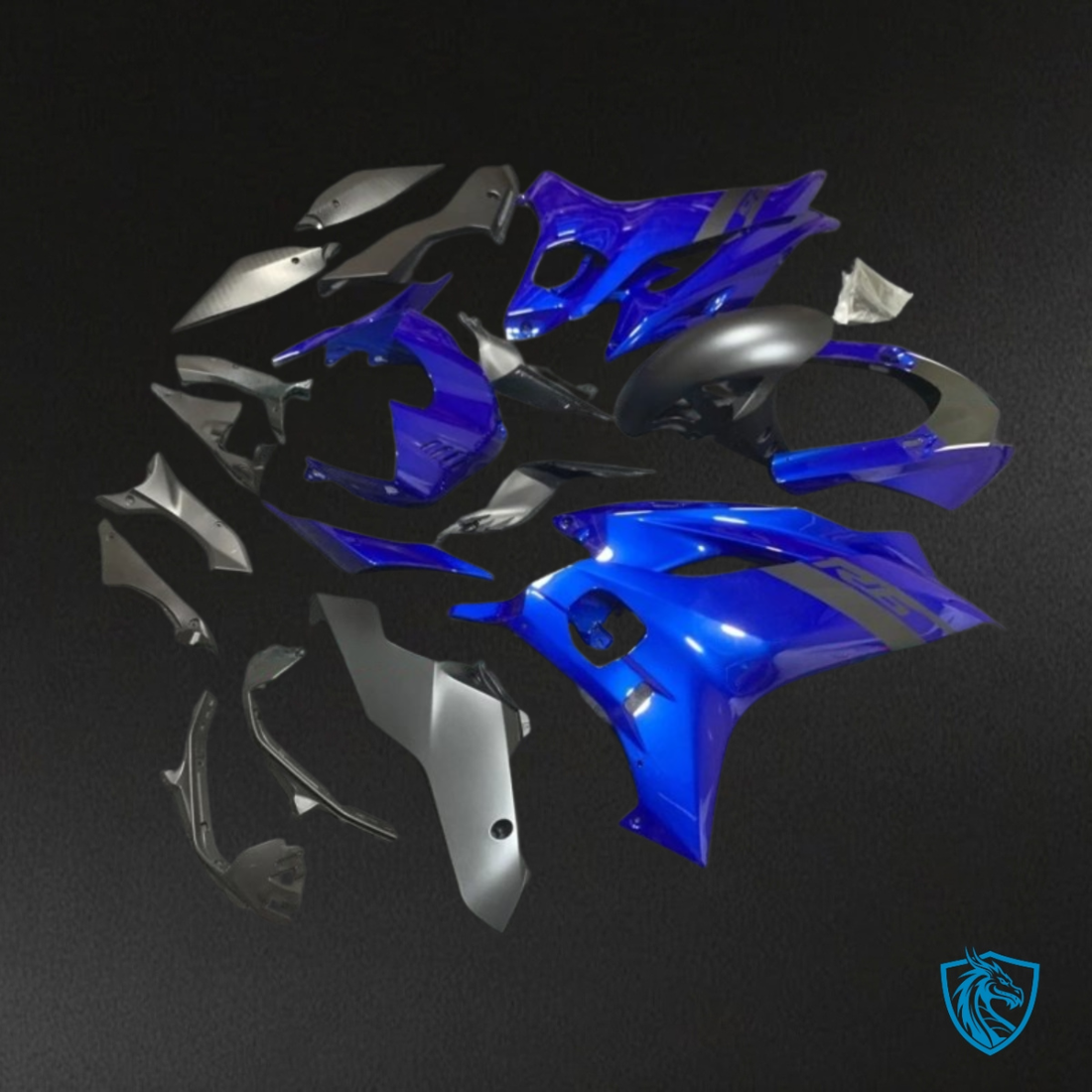 Yamaha YZF R6 (2017-2019) Blue & Gray - MERGEment Motorcycle Fairings Kit