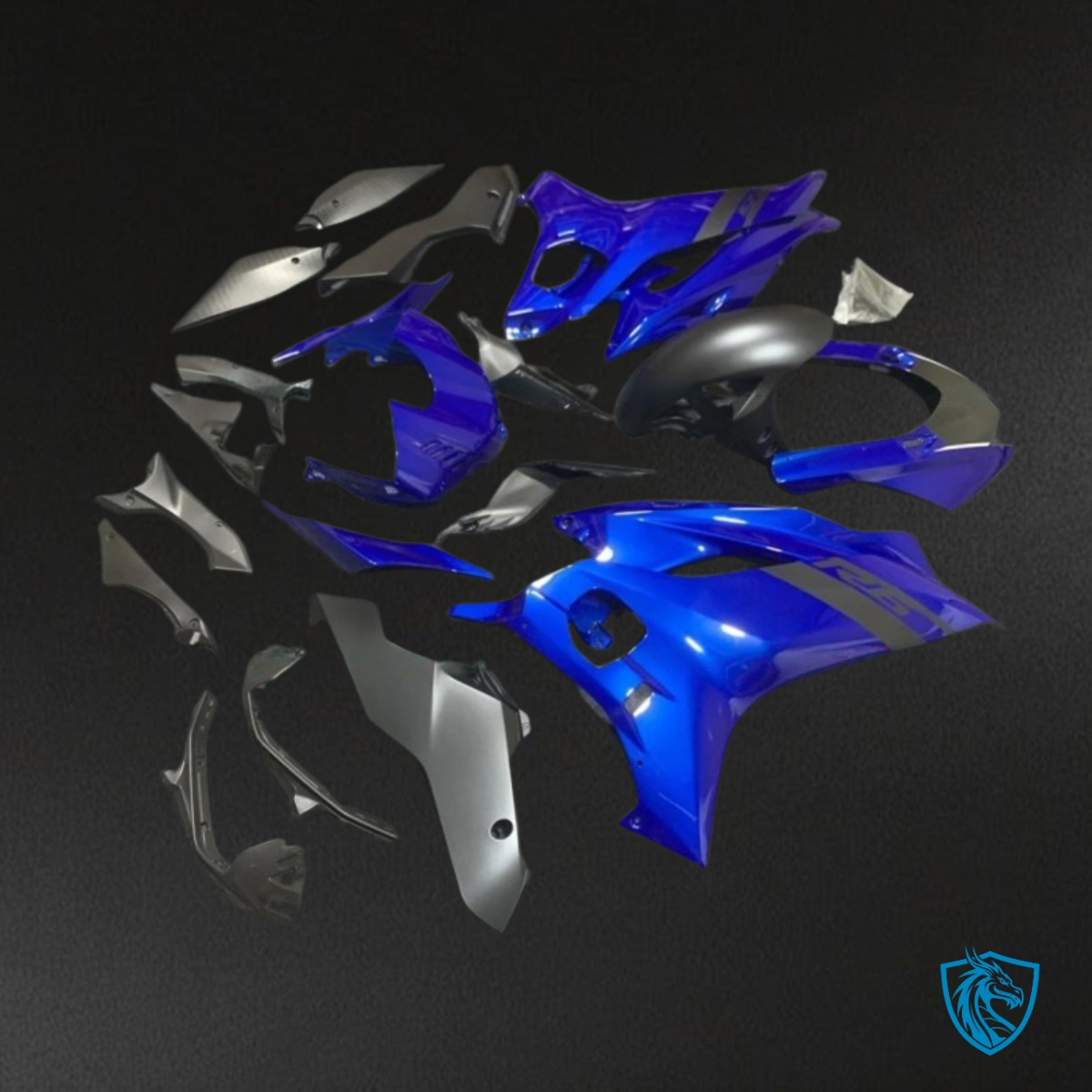 Yamaha YZF R6 (2017-2019) Blue & Gray - MERGEment Motorcycle Fairings Kit