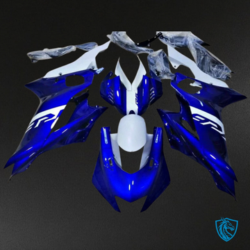 Yamaha YZF R6 (2017-2019) Blue & White Glossy Fairing Kit - Aftermarket ABS Bodywork
