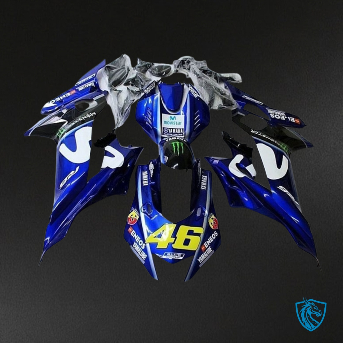 Yamaha YZF R6 (2017-2019) Blue, White & Yellow Fairing Kit - Aftermarket ABS Bodywork
