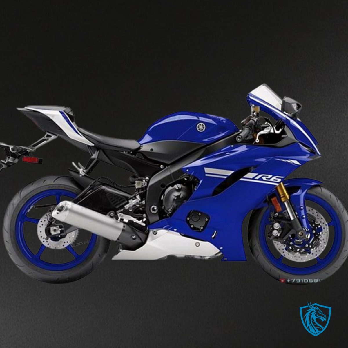 Yamaha YZF R6 (2017-2019) Blue & White Logo Fairing Kit - Aftermarket ABS Bodywork