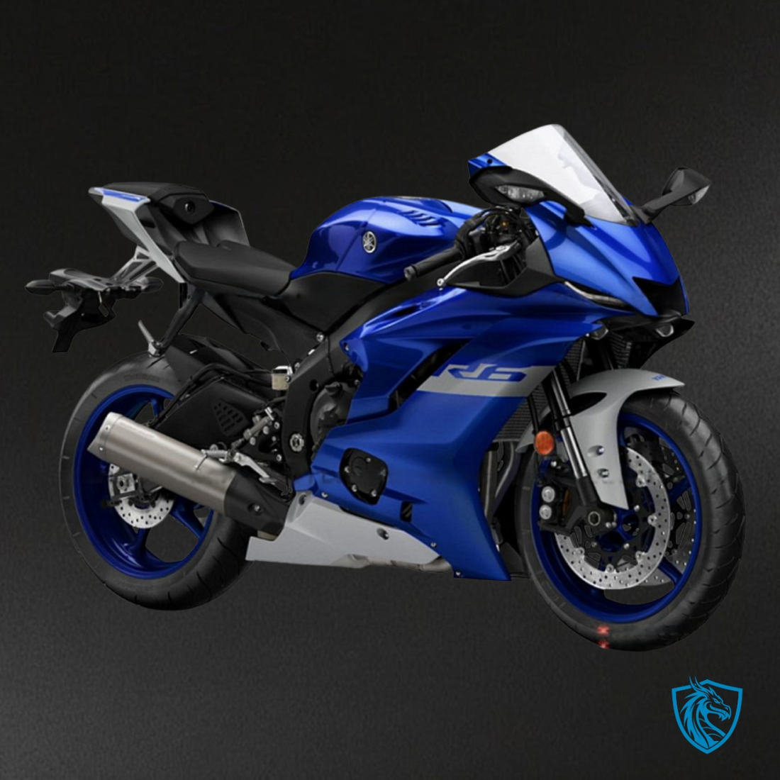 Yamaha YZF R6 (2017-2019) Blue & White Logo Fairing Kit - Aftermarket ABS Bodywork
