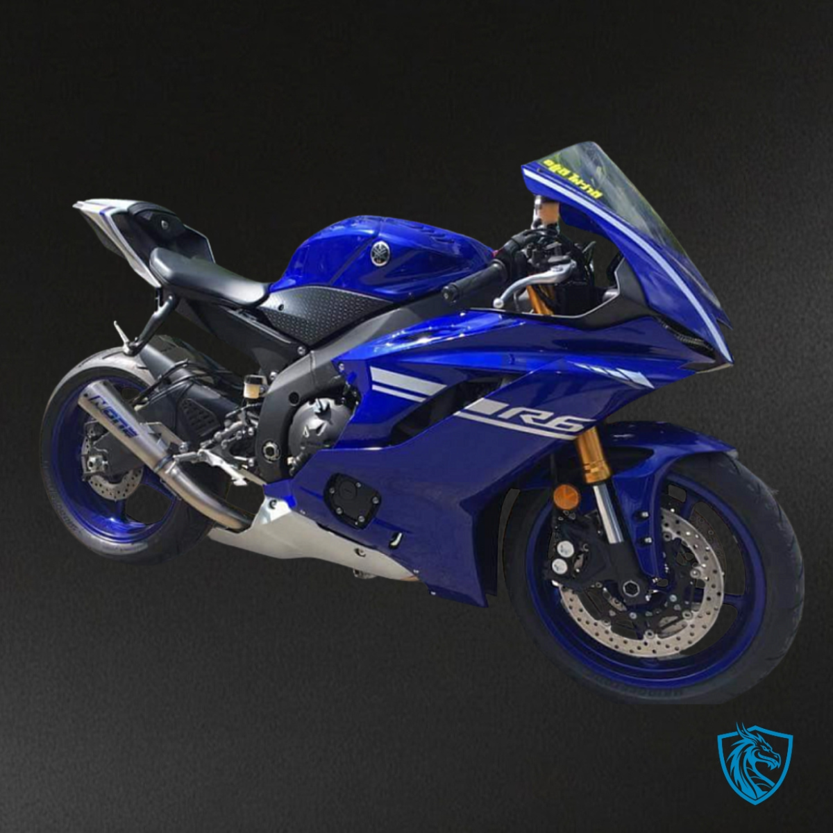 Yamaha YZF R6 (2017-2019) Blue & White Logo Fairing Kit - Aftermarket ABS Bodywork